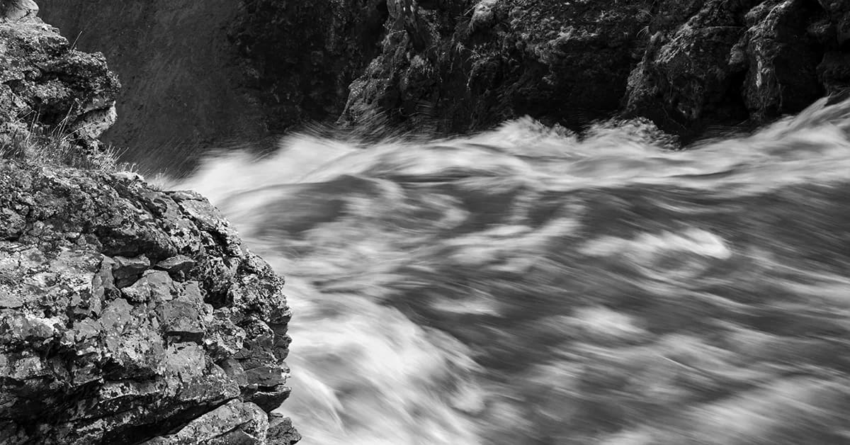 Yellowstone Photos - At The Brink of the Falls