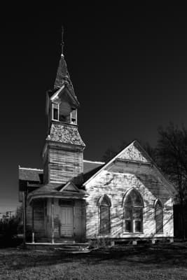 church in ruin no clouds