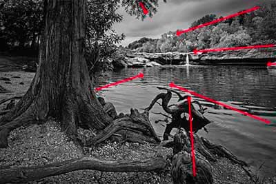 mckinney falls leading lines