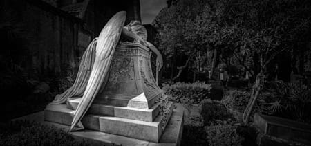 old cemeteries angel of grief
