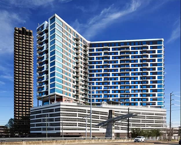 The Vantage Med Center with power lines