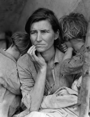 seeing in black and white migrant mother